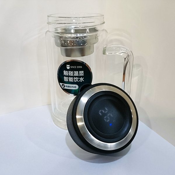 Green Tea Travel Mug infuser flask with display